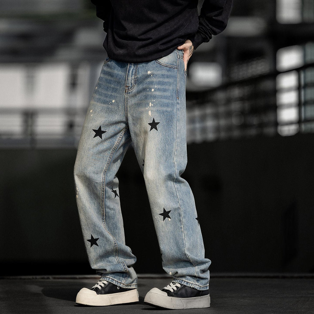 #WKK-126-ST#美式直筒牛仔褲
