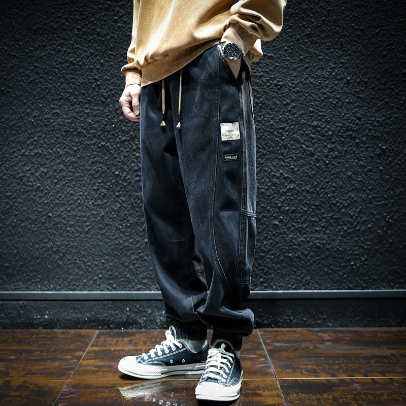 #DY-D810-ST# 潮品休閒束腳牛仔褲