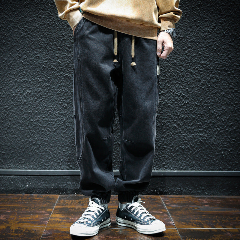 #DY-D810-ST# 潮品休閒束腳牛仔褲