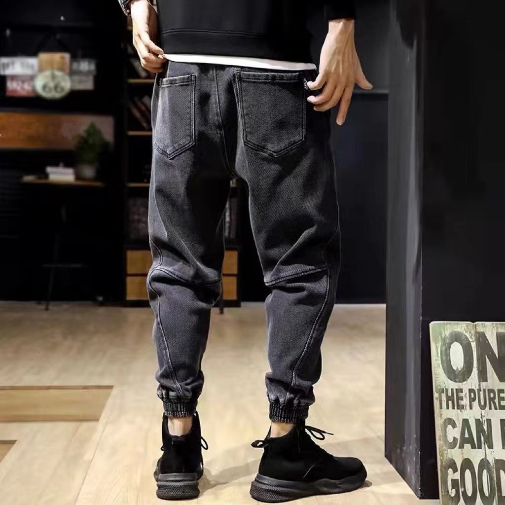 #SJ-929# 潮品牛仔長褲